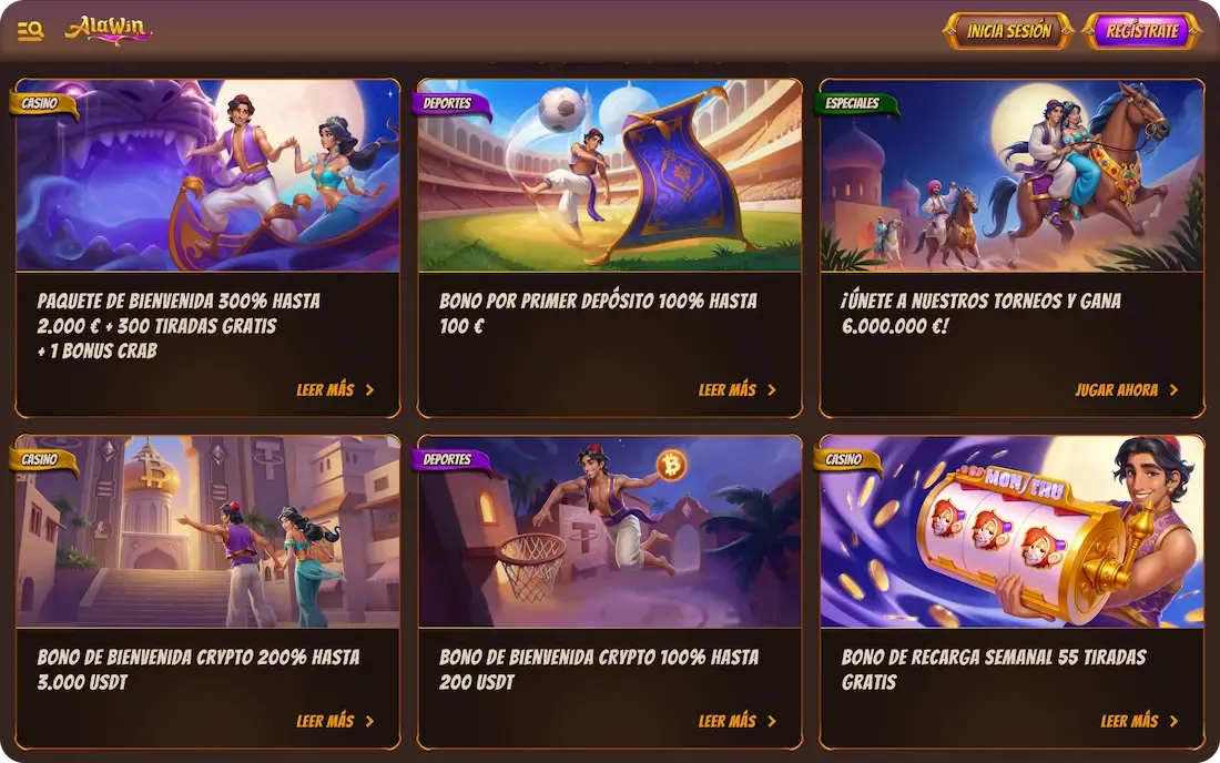 bonos del casino alawin