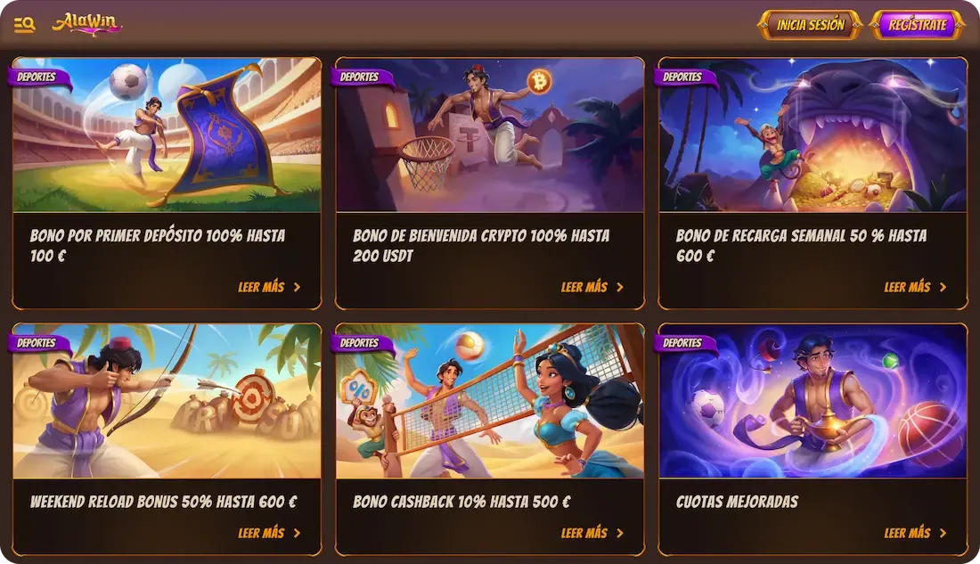 bonos deportivos del casino alawin